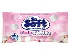 The So Soft Pink & White Marshmallows 800g